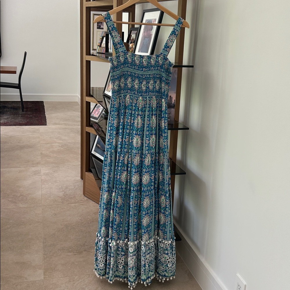 Blue and White Floral Maxi Dress, from Spain, perfect condition